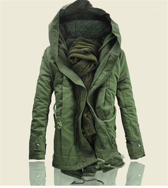 

padded coat plus size military jacket gentlemen coats mens fashion designer jackets winter hooded long style cotton, Black;brown