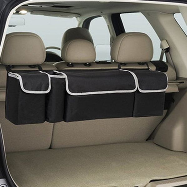 

car organizer trunk backseat storage bag net high capacity multi-use oxford back interior accessories automobile seat for boat