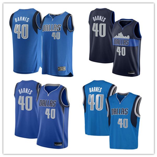 

custom 2019 men's dallas mavericks 40 harrison barnes fanatics branded fast break nba team many colours women#kids jersey, Black