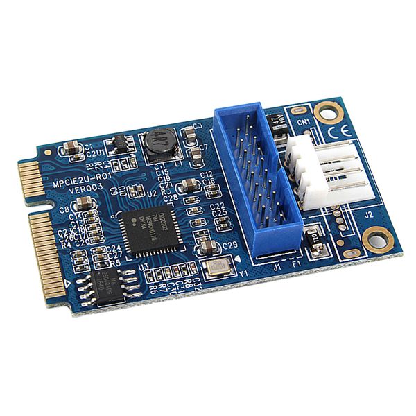

mini pci-e to 19p usb 3.0 adapter expansion card for mainboard pc high speed