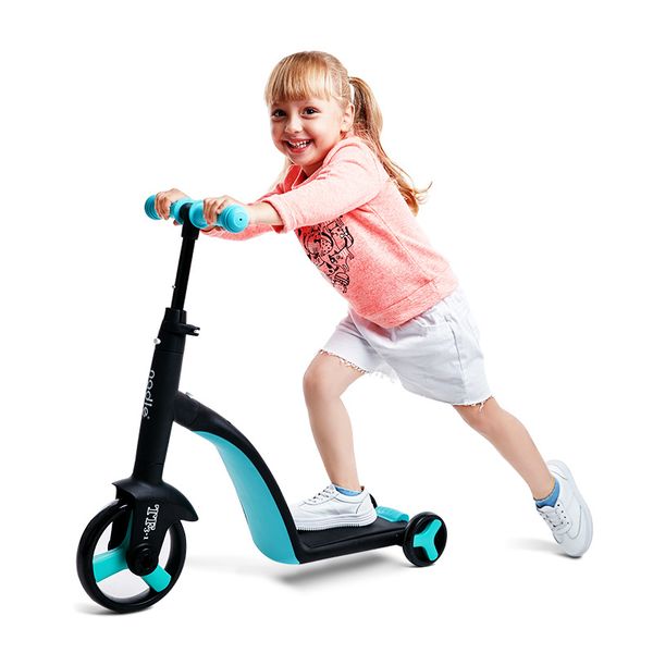 

three wheels kick scooter kickboard with child ride on toy adjustable height toddler kids 2~6 years old gifts children scooter