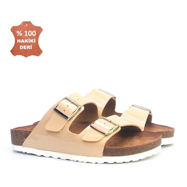

bst-2020 ten japanned leather 100 genuine leather shoes casual platform shoes with flat sole ladies casual soft big slippers, Black