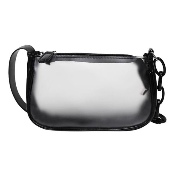 

pvc transparent clear woman crossbody bags shoulder bag causual handbag wide straps small flap phone bags handbags and purses