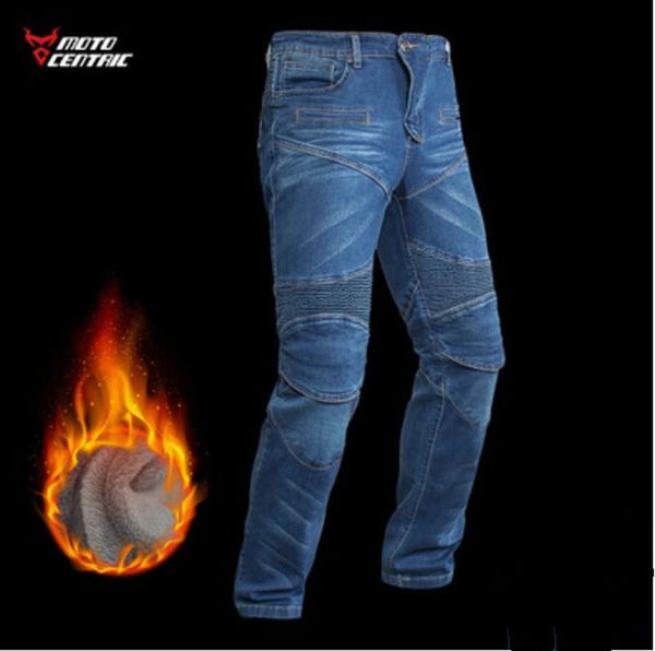 

cycling jeans motorcycle men thicken windproof thermal motorcycle anti-fall pants and fleece anti-cold racing pants winter