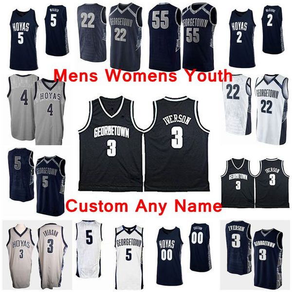 

ncaa georgetown hoyas джерси jahvon blair джерси jamorko пикетт mac mcclung джагана мозли college basketball трикотажные мужские пользовател, Black