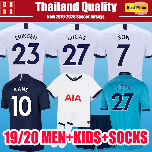 

Top Thailand Quality KANE Spurs Soccer Jersey 2019 2020 LUCAS ERIKSEN DELE SON NDOMBELE Jerseys 19 20 Football Shirts Men KIDS KIT uniform