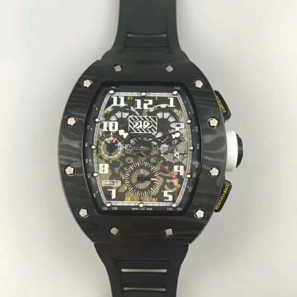 

KV завод горячей RM011 углеродного волокна часы осложнение 7750 автоматический хроног