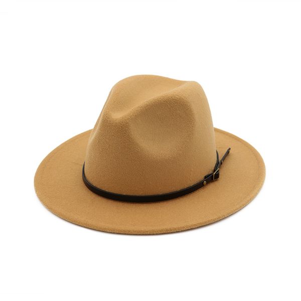 

women fedoras hat belt buckle wide brim outdoor caps retro western vaquero faux suede cowboy cowgirl leisure sunshade hat, Blue;gray