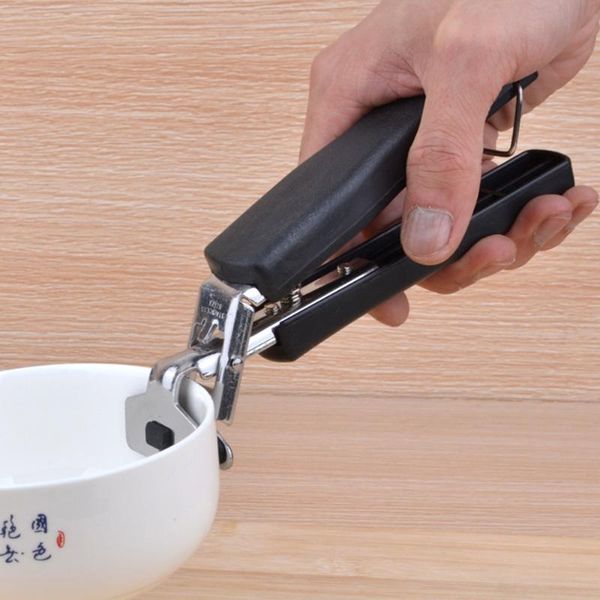 

new arrival kitchen tool clamps multifunction stainless steel clip handheld bowl anti-scald microwave plate holder ovenjjps