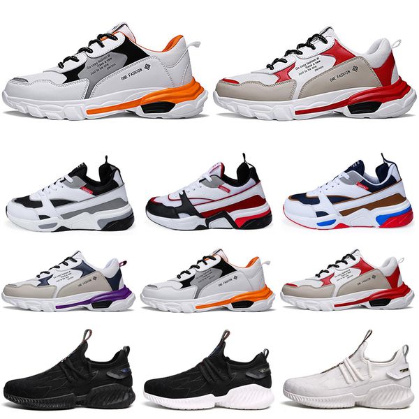 

fashion men running shoes breathable black white red orange platform triple s mens trainers sport sneakers 40-46