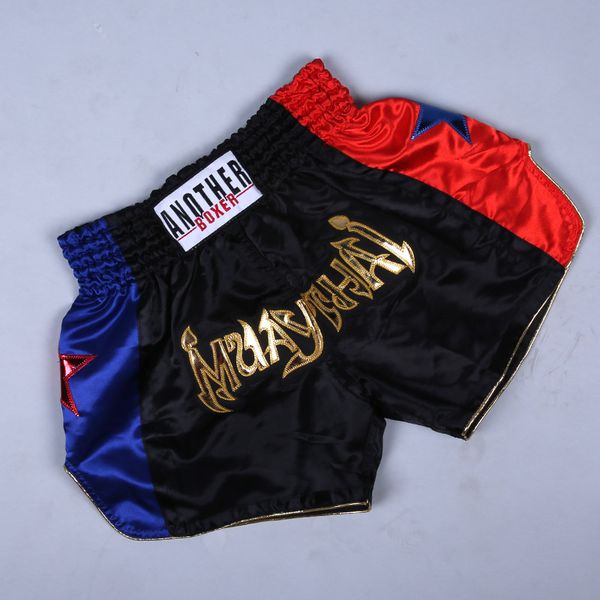 

anotherboxer muay thai boxing shorts breathable kickboxing fighting, Blue