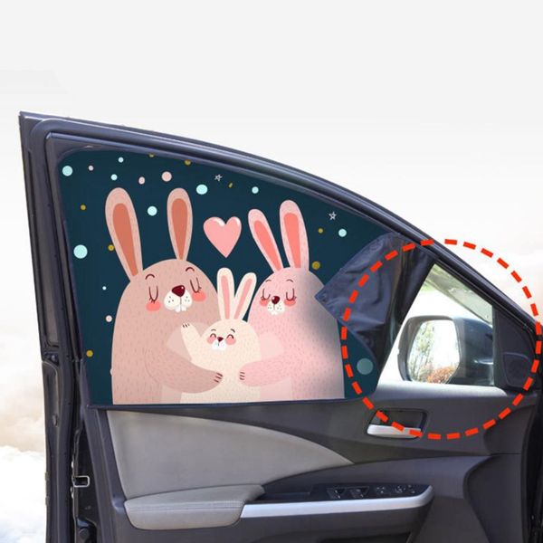 

2019 универсальная автомобильная вс тень обложка занавес присоске мультфильм proof боковые окна зонт обложка for baby дети