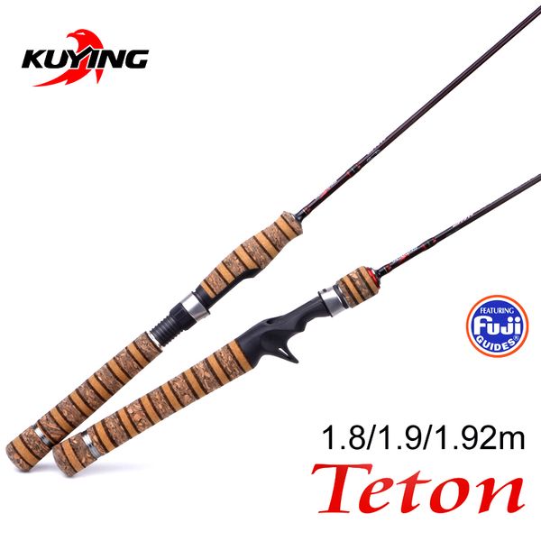 

kuying teton ul ultra-light soft fishing rod 1.8m 1.9m 1.92m lure carbon casting spinning cane pole fuji medium action trout