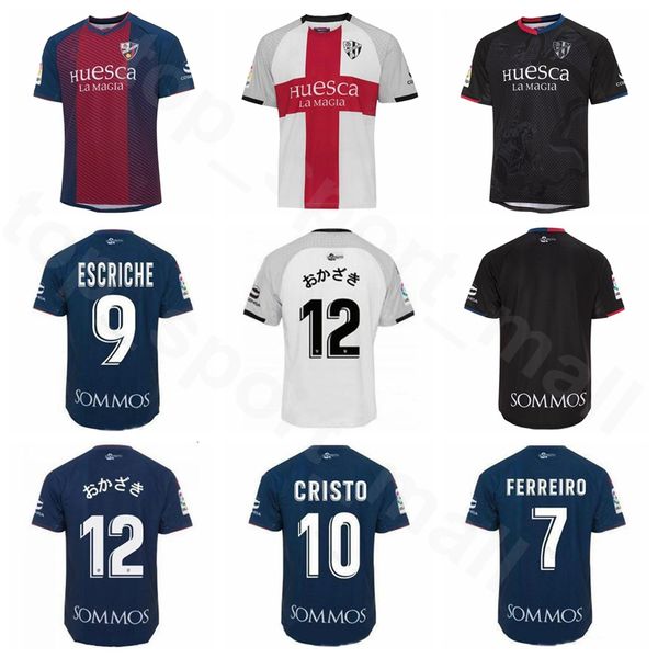 

2019 2020 футбол уэска ​​джерси мужчина главной окадзаки cristo гонзал дани raba хуан карлос микель rico футбол рубашка комплекты равномерно, Black;yellow