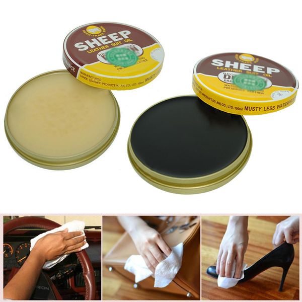 

new 100ml natural car interior leather care cream waterproof anti-dry balsam conditioner restorer for smooth leather sofa shoes