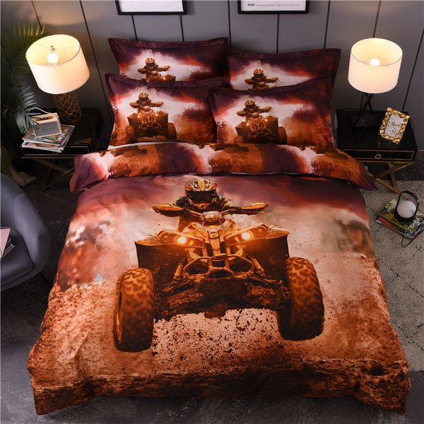 

home textile bed linings extreme sports surfing off-road 3d printed bedding set quilt bedding set quilt cover pillowcase