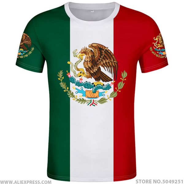 

the united states of mexico t shirt logo custom name number mex t-shirt nation flag mx spanish mexican print p clothing, White;black