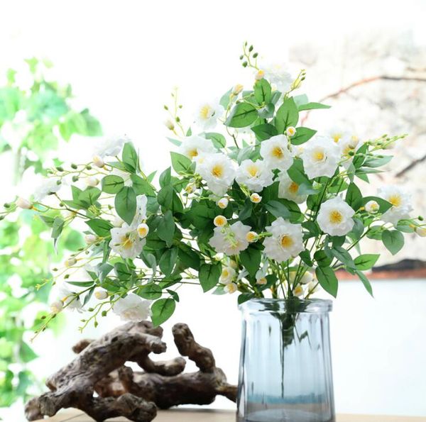 

home decoration rose bouquet silk flowers artificial flower bouquet rose flower deskdecoration fake flower wedding supplies