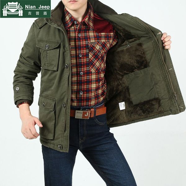 

men's jackets plus size 8xl 2021 brand army mens winter warm thicken & coats 100% cotton comfortable and style, Black;brown