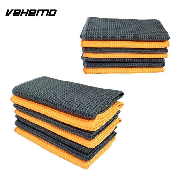 

vehemo microfiber towel soft car cleaning wash car cellular weave towels microfiber waffle towels 40x40cm soft accessories