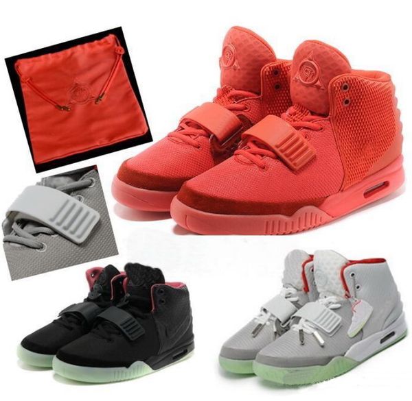 

kanye west 2 ii nrg black grey red october casual shoes for men glow in the dark mens trendy shoe sports sneakers trainers