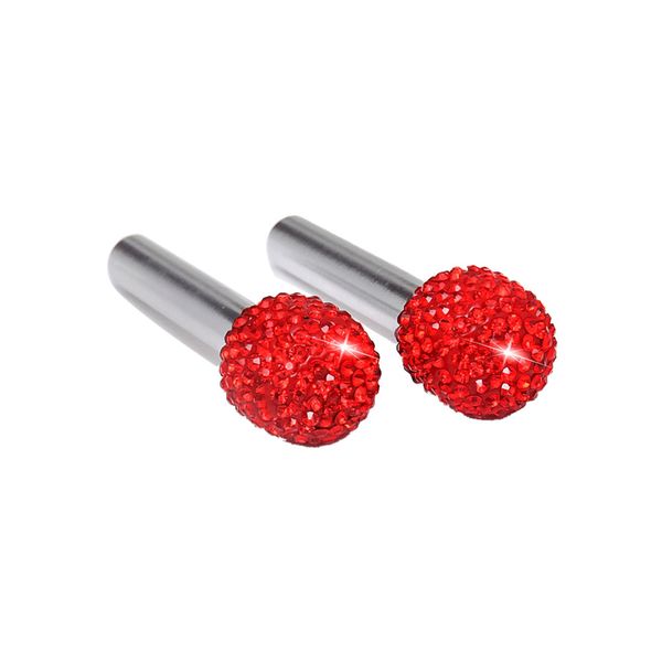 

2pc universal car door lock protective cover lifting bolt diamond aluminum alloy universal car truck interior door lock #bb