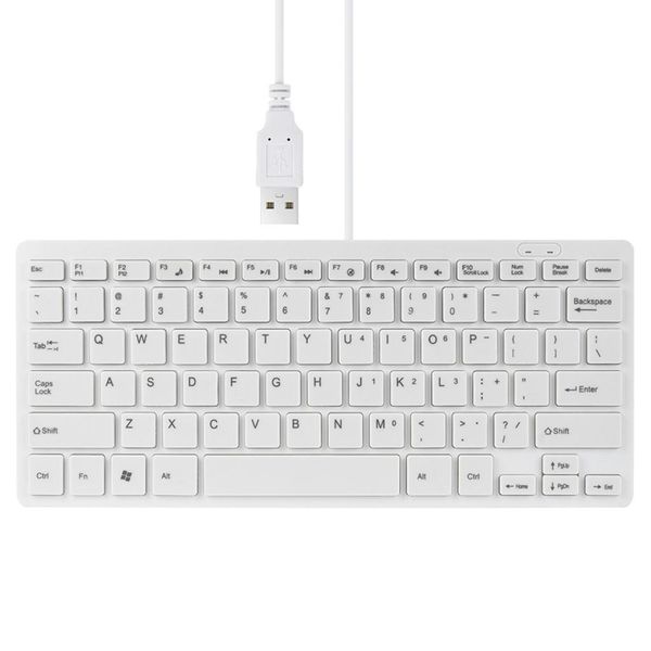 

white plastic replacement usb2.0 mini keyboard keypad fit lapdesktop