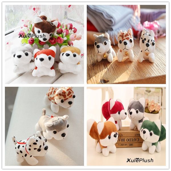 

dogs - size 6-9cm approx. stuffed dogs plush toys , gift key chain dog plush stuffed toy doll