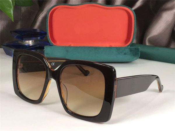 

new fashion design sunglasses 6982 classic big square full frame popular style uv400 protective glasses, White;black