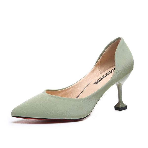 

high heels women pumps platform shallow candy colors shoes thin heeled ladies comfortable working office shoes y22-20, Black