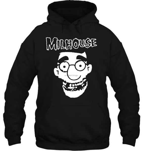 

men hoodie milhouse shirt fashion women streetwear, Black