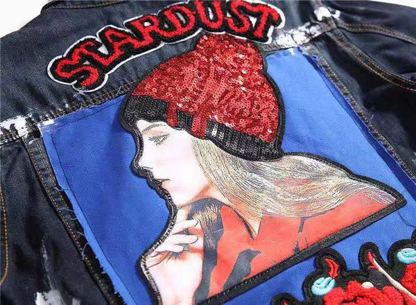 

denim jacket fit winter casual men slim bomber jacket autumn jean solid jackets cowboy mens men's graffiti hip hop for jackets mpiqv, Black