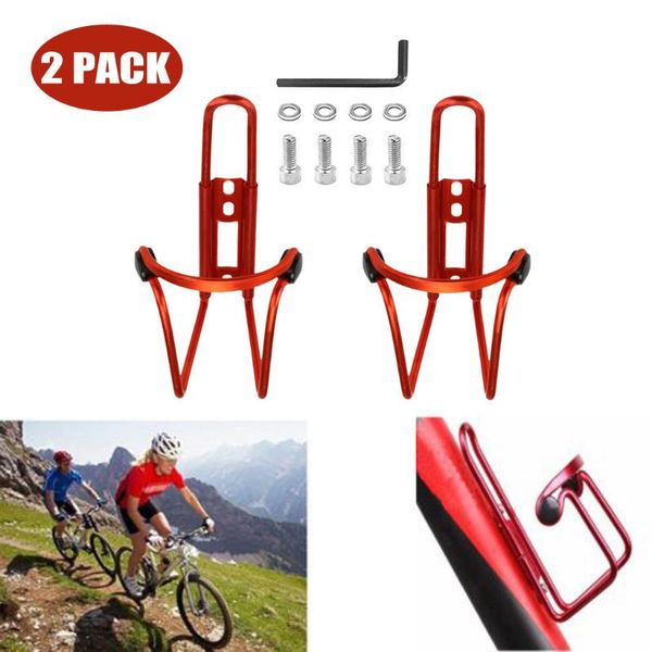 

water bottles & cages bike bottle holder aluminum cage, 2 pack bicycle