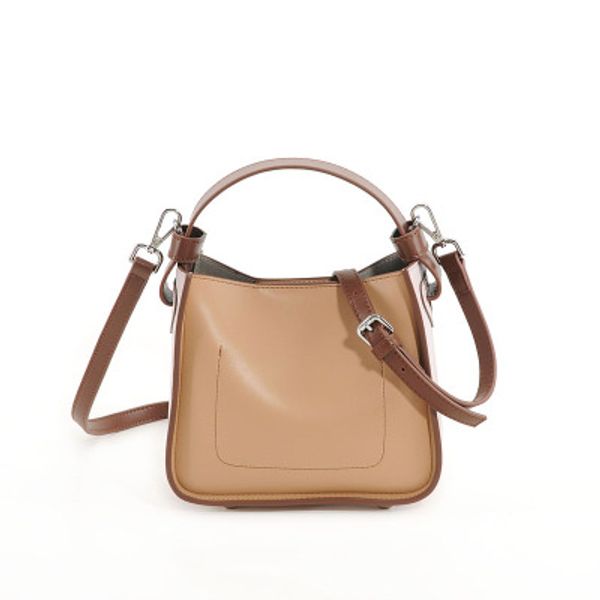 

genuine leather handbags new fashion women retro 2019 bucket bag real leather wild crossbody bags for women shoulder bag