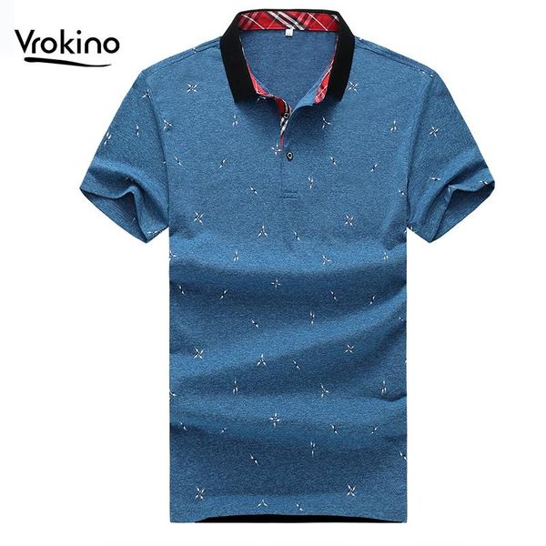 

2019 летняя мужская рубашка хлопок печатных мужская с коротким рукавом отворот рубашки вскользь stretch сыпучие top brand одежда 4xl 5xl, White;black