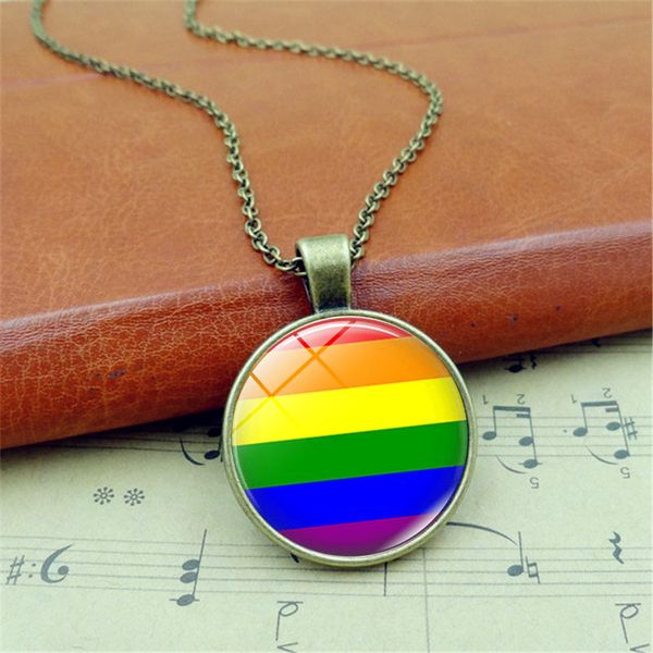 

lgbt jewelry women men pendant necklaces jewelry fashion designer necklace, Silver