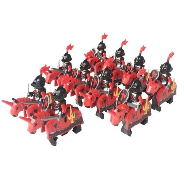 

dragoon castle cavalryman heroic knight dragon knights with armor rome cavalry warrior building block doll general bodyguard