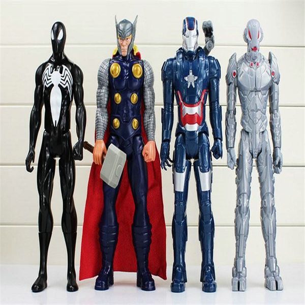 

ht 30cm super heros the avengers iron man spider man captain american wolverine pvc toy action figure model with box ing