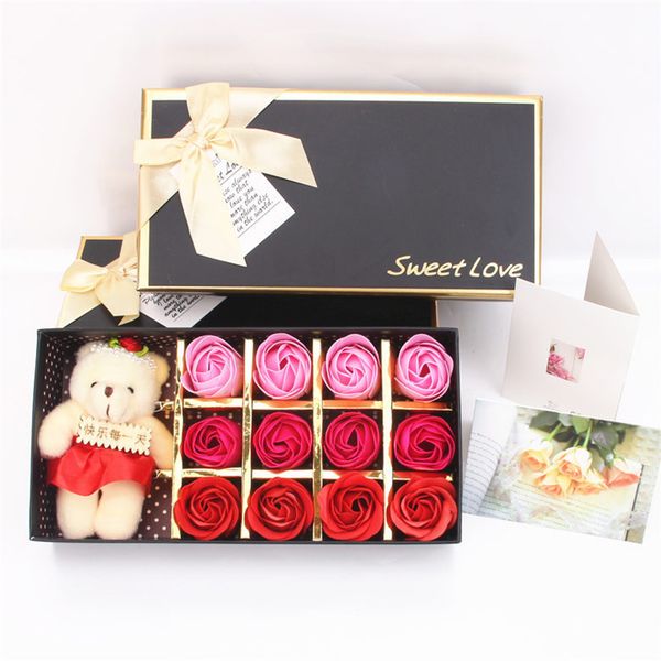 Valentine S Day Soap Rose Flower For Lover Wedding Gift Decoration