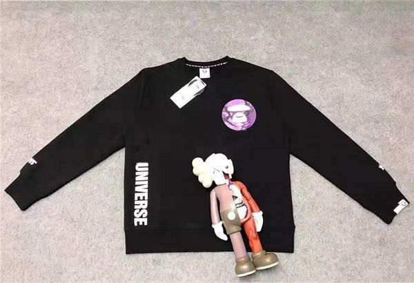 

мужская дизайнерская толстовка модный бренд свитера топы для мужчин женщин письмо печати толстовки терри хлопок толстовка с длинным рукавом, White;black