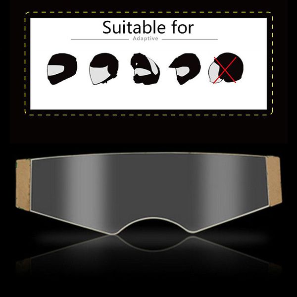 

vehemo 280*85mm helmet anti-fog film motorcycle helmet for film high definition refit motocross for visor
