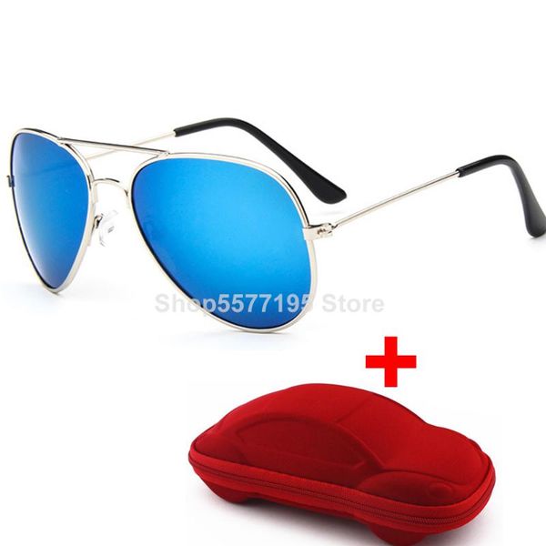 

boys girls retro fashion aviation sunglasses kids goggles students pilot sun glasses party eyewear outdoor eye glasses uv400, Blue