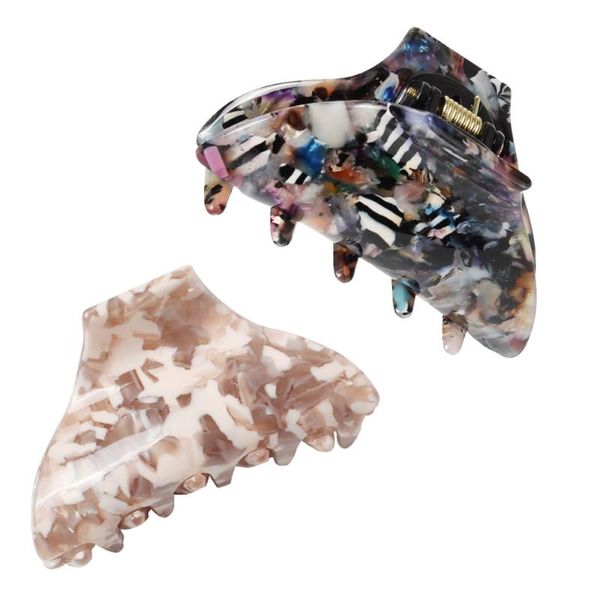 

7cm hair crab clamp marbling assorted medium hair claw fashion cellulose acetate claw clip accessories