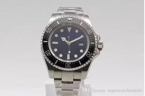 

2018 NFactory V7 Версия 44 мм Sea-Dweller 316 Синяя или черная керамика 28800bph Швейцарский 2836 Механизм Автоматические мужские часы