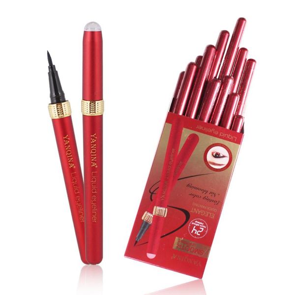 

фабрика цена yanqina eyeliner professional быстрый сухой smooth водонепроницаемый макияж pen eye liner косметика карандаш для макияжа глаз м