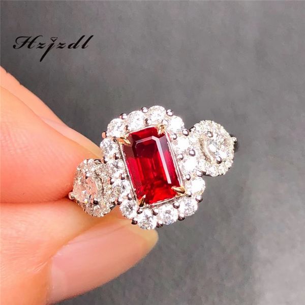 

18k gold 1.5ct unburned natural pigeon ruby/luxury set ring, Golden;silver