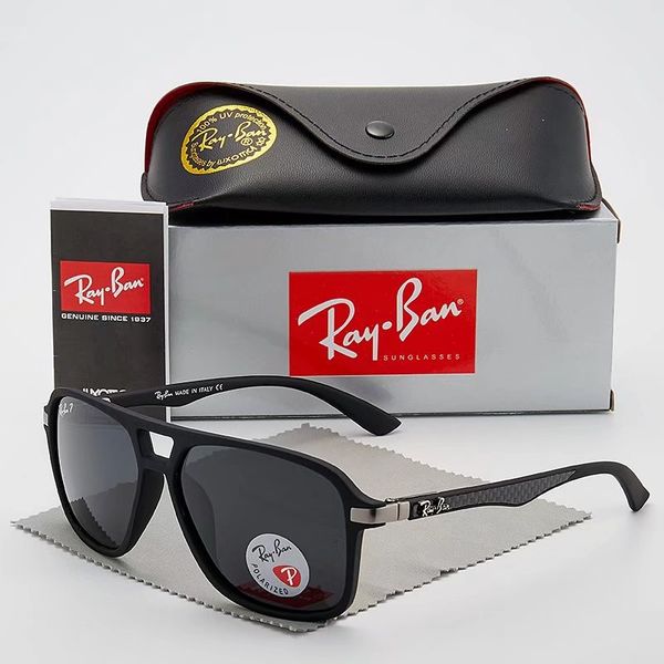 

Sungla e ray fa hion men women uv400 band polarized gafa mirror len e un gla e ban with ca e black box