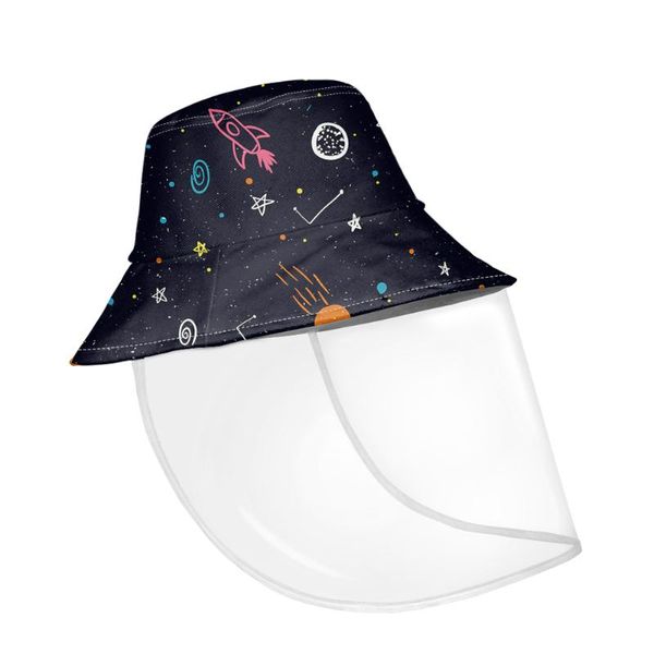 

cartoon universe galaxy print school face shield cover hat college students fisherman hats causal girls/boys baseball cap chapeu