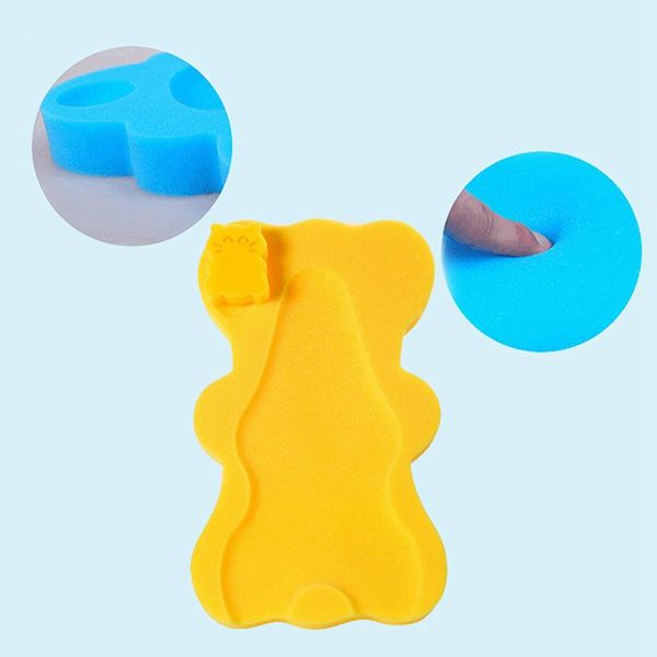 

baby infant soft bath sponge seat cute anti-slip foam pad mat body support safety kids cushion sponge bathroom