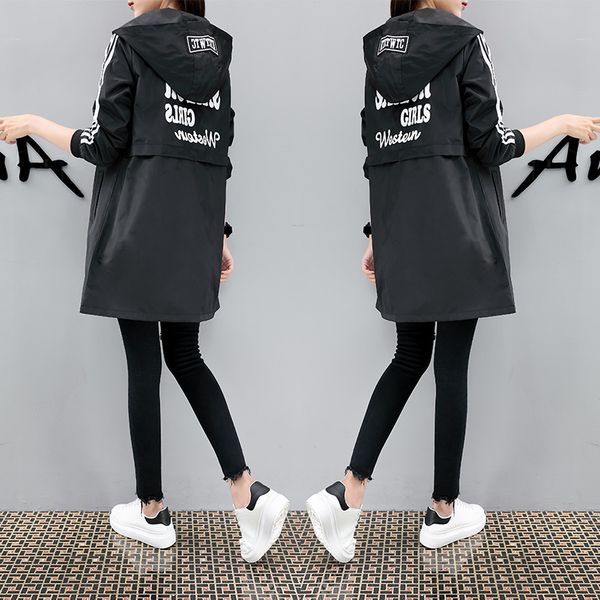 

plus cotton thick coat women long 2019 new autumn casual coat female, Tan;black